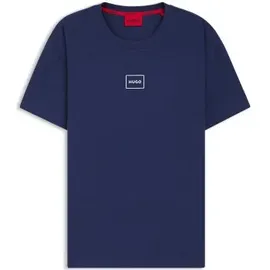 Hugo Laze T-Shirt Dunkelblau Baumwolle Small Herren