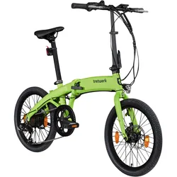 Tretwerk Akimbo E Bike 20 Zoll Klapprad Elektrofahrrad 360Wh 155 - 190 cm hellgrün