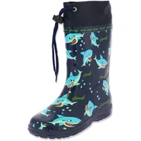 Beck Jungen Sharks Gummistiefel, Blau, 21 EU