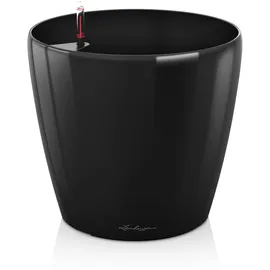 LECHUZA Classico 70 Komplettset Ø 70 x 65 cm  schwarz hochglanz