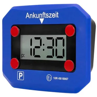 FLEXEO elektronische Parkscheibe mit Zulassung (1-St), digitale Parkuhr, automatische Parkscheibe, blau blau