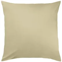 Traumschlaf Uni Kissenhülle Monaco 2er Set creme 2x 80x80 cm