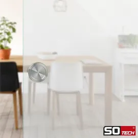 SOTech Schiebetürgriff RANA Ø64 mm Edelstahl Gebürstet