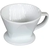 SeleXions Porzellan Kaffeefilter 1 x 4 für 6-12 Tassen