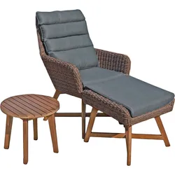 Sitz Garnitur Sitzgruppe Holz Garten Lounge Set Gartenmöbel Tisch Sofa coffee
