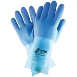 AS Arbeitsschutz Nitras BLUE Power Grip" | Chemikalienhandschuhe aus Latex | Gr. 7