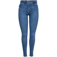 Only Damen Onlpower Mid Push Up Rea2981k Noos Skinny Jeans, 'Power' / Blau,Braun - 30/31