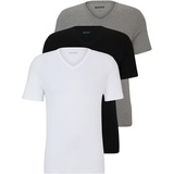 Boss Herren V-Neck T-Shirt, 3er Pack Classic, Assorted 999, XXL