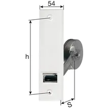 Fritz Dannert GmbH & Co. KG Gurtaufroller 72 z. Einl.Gurtlänge 8 Meter