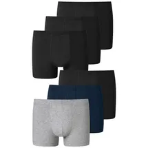 SCHIESSER Retro Boxer unifarben S 6er Pack