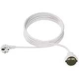 Bachmann 341284 Strom Verlängerungskabel Weiß 2.00 m H05VV-F 3G 1,5 mm2