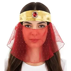 Schleier "Orient", rot/gold