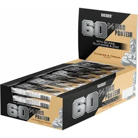 Weider 60% Protein Cookies & Cream Riegel 24 x 45 g