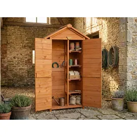 prestige home living outdoor Werkzeugschrank Holz 88 x 45,5 x 168 cm Braun