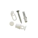 GARDINIA Vorhangschienen Zubehör-Set weiß