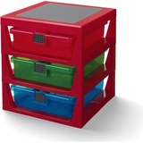 Room Copenhagen Schubladenbox 34,6 x 34,6 x 37,9 cm 4-tlg. rot