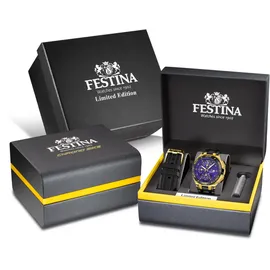 Festina Chrono Bike Spezialausgabe Lila Edelstahl 44 mm F20781-GA