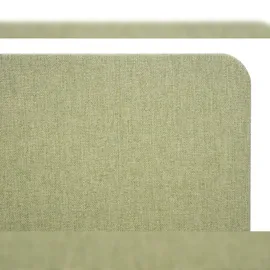 Mendler Akustik-Tischtrennwand HWC-G75, Büro-Sichtschutz Schreibtisch Pinnwand, doppelwandig Stoff/Textil ~ 60x65cm grün