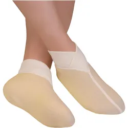 wobera Angora Fußwärmer mit weitem Einstieg 1 P beige Unisex