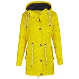 Schietwetter Regenmantel Damen Regenjacke wasserdicht, winddicht gelb 50