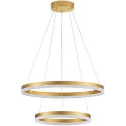 Nova Luce 9530230 Adria LED Pendelleuchte Messing Gold