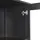Beliani Vitrine Buffetschrank Nornalup 80 x 35 x 180 cm Schwarz