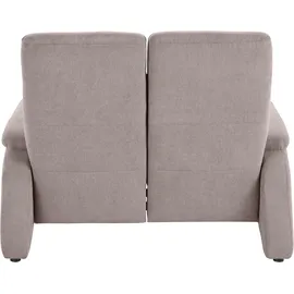 exxpo - sofa fashion "Ascoli, Kinosofa mit hohem Sitzkomfort, bequeme Armlehnen", grau (taupe), B:140cm H:106cm T:99cm, NaturLEDER (echtes Rindsleder) in Sitz und Rücken.