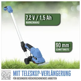 Güde Gras-& Strauchschere GPS 7.2V-1.5 LI-ION, 9 / 17 cm Schnittbreite