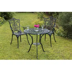 MERXX Gartenmöbel »Lugano«, Metall, 3-teilig - gruen