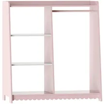 [en.casa] Garderobenständer Vestnes 90 x 80 x 38 cm Cotton Candy/Weiß