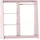 [en.casa] Garderobenständer Vestnes 90 x 80 x 38 cm Cotton Candy/Weiß