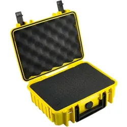 B&W Outdoor Case Type 1000 gelb    mit Schaumstoff Inlay