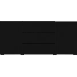 INOSIGN Buffet Glora Mit 3 Schubladen und 2 Türen, schwarz 140cm