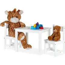 Relaxdays Kindersitzgruppe weiß MDF