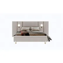 xlmoebel Polsterbett 180 x 200 cm Beige