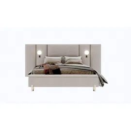 xlmoebel Polsterbett 180 x 200 cm Beige