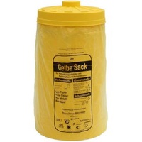 Will-Jeder Müllsackständer mit Deckel, aus Kunststoff, für 60 Liter, gelb