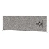 Maul Akustik-Tischtrennwand MAULconnecto 9851602, dunkelgrau 160,0 x 50,0 cm, 1 St.