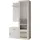 ax living Magnola Garderobenschrank 100 x 35 x 180,5 cm Weiß