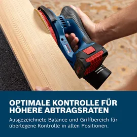 Bosch GEX 18V-150-3 inkl. 1x Schleifpapier, 1x Staubbox, 1x Schutzring
