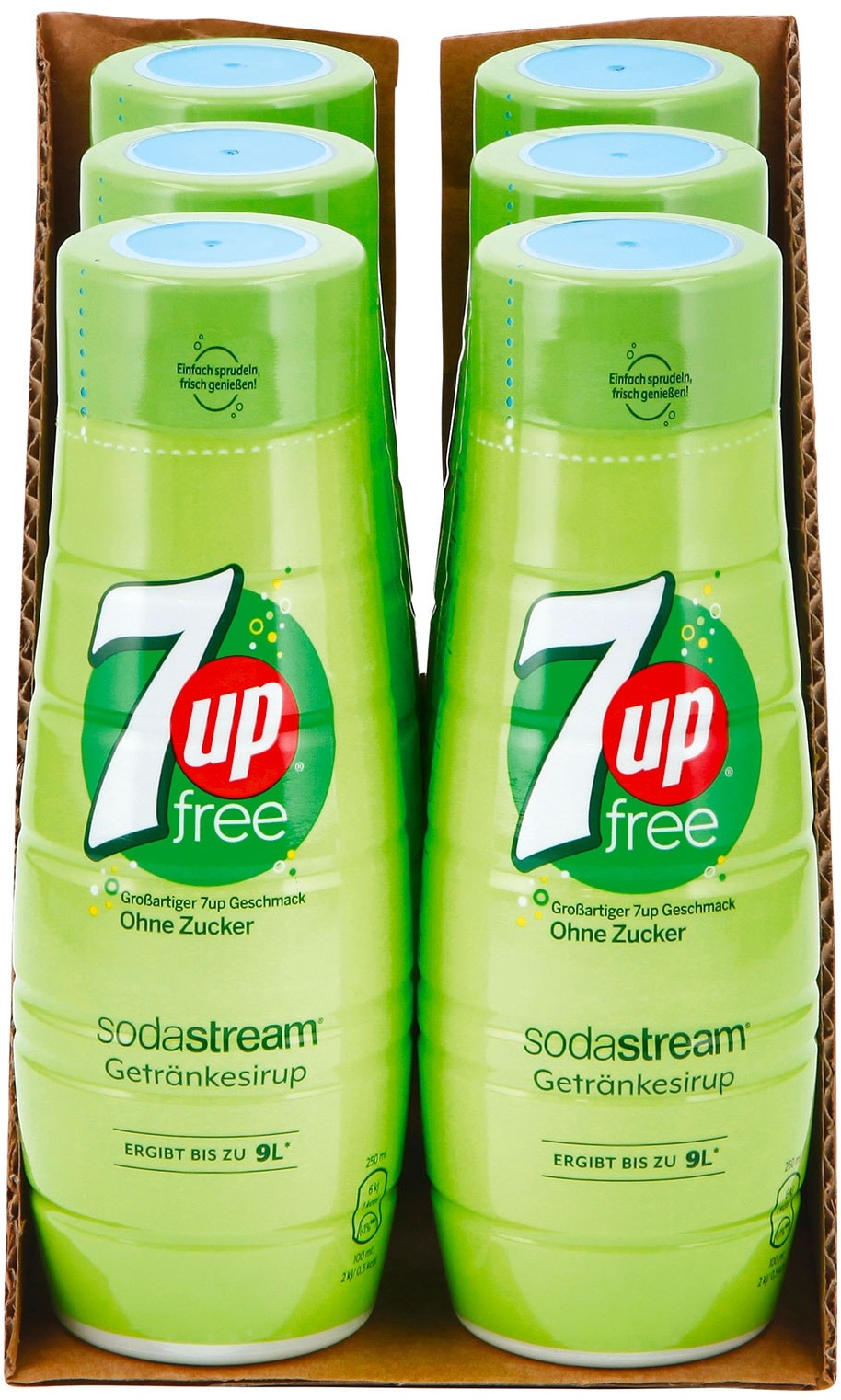 Sodastream Sirup 7up free 0,44 Liter, 6er Pack