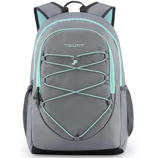 TOURIT kühlrucksack 25L Wasserdichter kühlrucksack Ultraleichter Rucksack für Picknick, Camping, Wandern, BBQ Grau