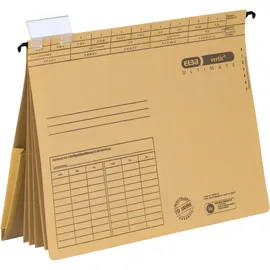 Elba Personalhefter vertic ULTIMATE Karton naturbraun DIN A4 4x kaufmännische Heftung, 5 St.