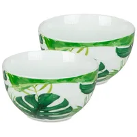 Formano Schale 15 cm 2er Set Green-Leaves