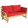 Costway Gartenbank 198 x 75 x 75 cm Braun