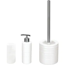 Badaccessoire-Set KLEINE WOLKE "Sahara", weiß, Stein, Badaccessoires-Sets