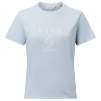 GANT Graphic Kurzarm-t-shirt - Fresh Blue - S
