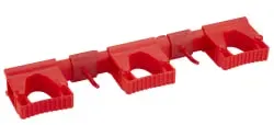 Vikan Hygienisches Hi-Flex-Wandhalterungssystem 10114 , Farbe: Rot