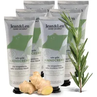 Jean&Len Sehr geile Handcreme Rosemary & Ginger 6 x 75 ml