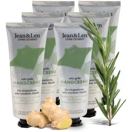 Jean&Len Sehr geile Handcreme Rosemary & Ginger 6 x 75 ml